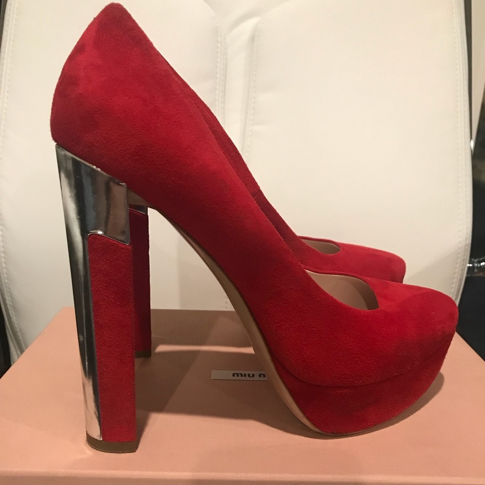 Shoes MuiMui pumps, with silver heels